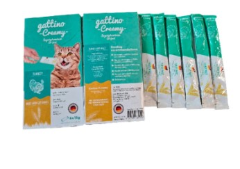 Gattino Creamy With Turkey/Malt 6 Unidades 15 G