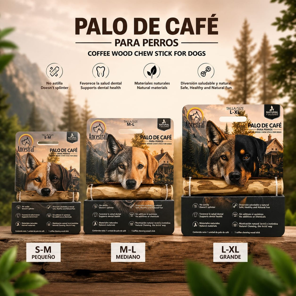 Palo de Café para Perros Ancestral