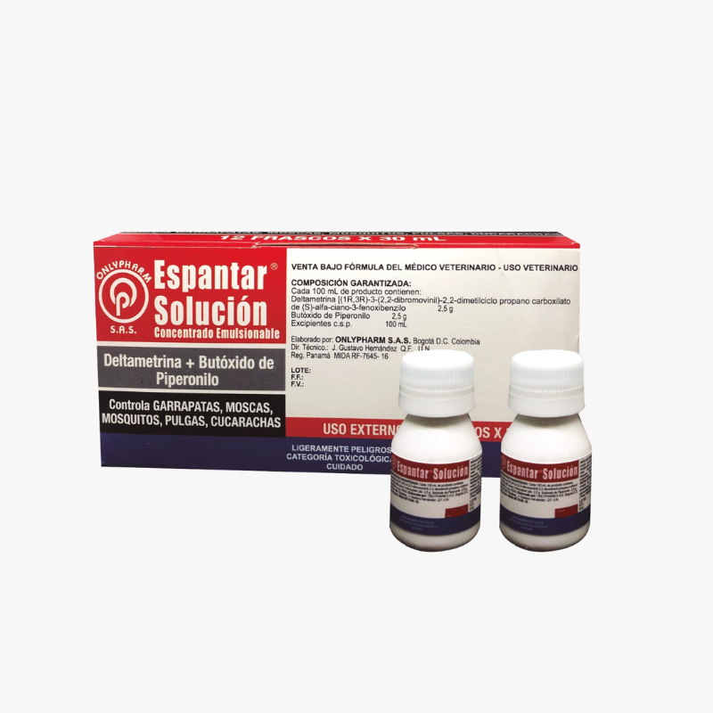 Espantar Solución Baño contra Ectoparásitos para Equinos y Bovinos