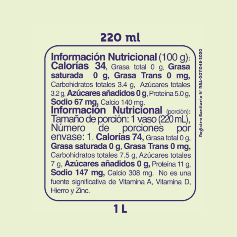 Kefir Natural Sin Dulce X 1000 Ml