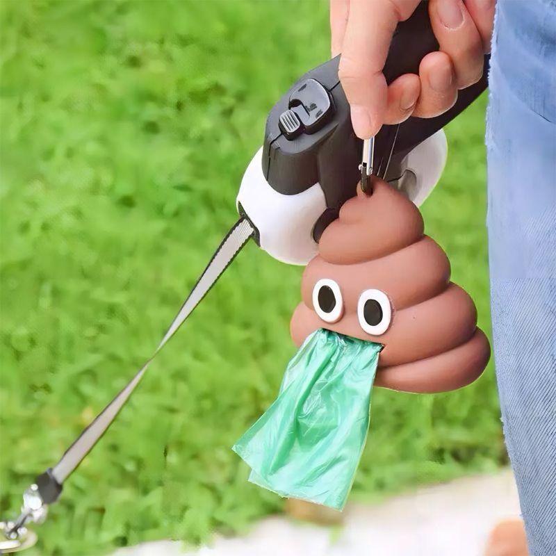 Emoji Dispensador Con 34 Bolsas para Perros