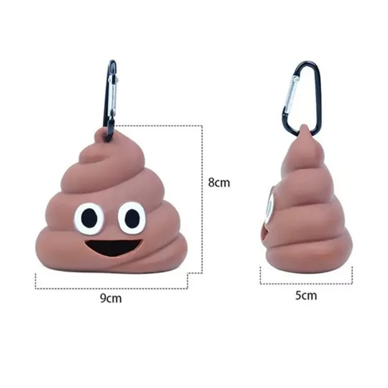 Emoji Dispensador Con 34 Bolsas para Perros