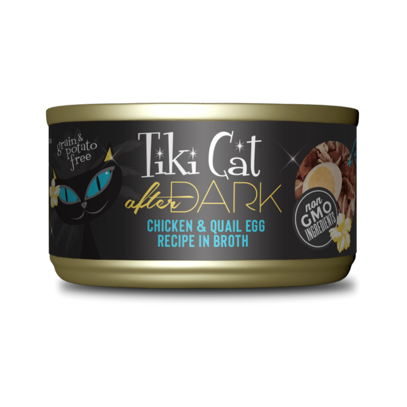 Tiki Cat After Dark Pollo y Huevo de Codorniz en Caldo 80 g