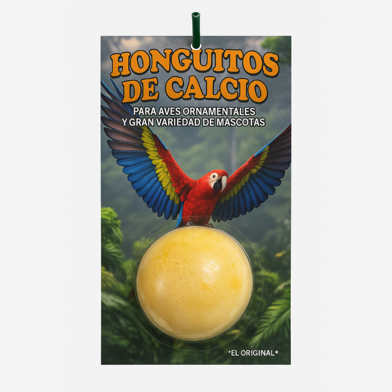 Honguito de Calcio Color para aves