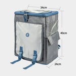 Mochila Transportadora Gris/Azul