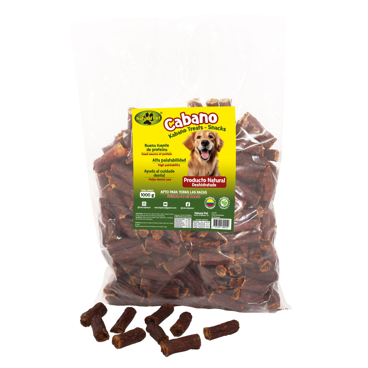 Recarga cabano Natural Pet x 1000 gr