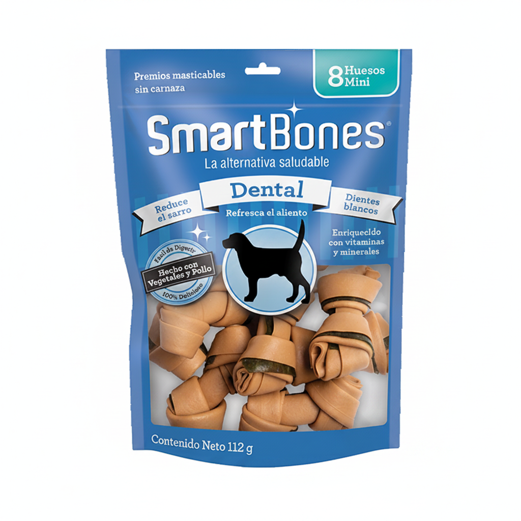 Smartbones Dental para Perros x 8 Huesos Mini