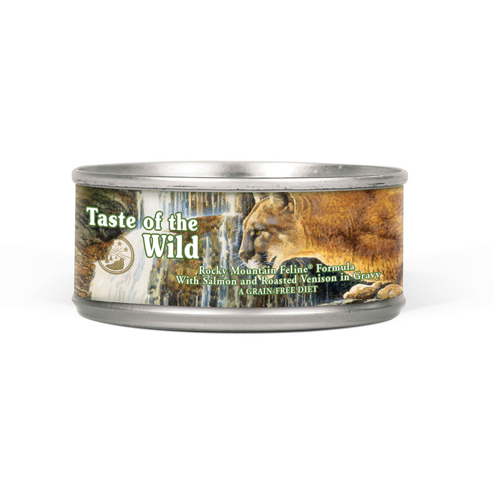 Alimento humedo para gatos de salmon y venado, contiene ingredientes de alto valor nutricional que complementara el alimento seco. Ideal para fortalecer las defensas gracias a su contenido de antioxidantes. Formula sin granos y rica en acidos grasos. En presentacion 5,5 oz