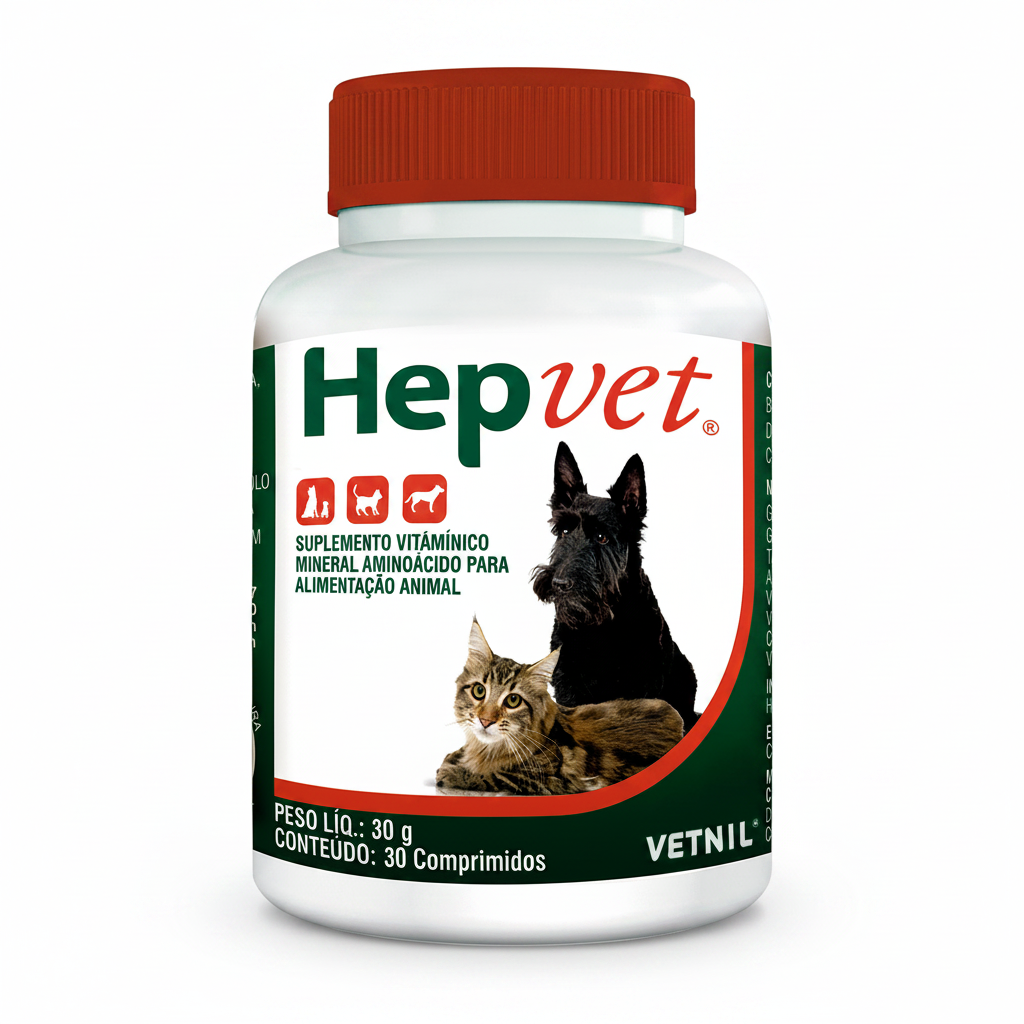 HepVet 30 Comprimidos 30 g Vetnil