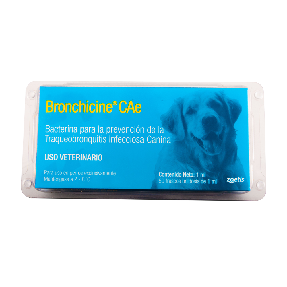 Protege la salud respiratoria de tu perro con BRONCHICINE CAe, un extracto antigénico sin adyuvante obtenido a partir de células de Bordetella bronchiseptica.Este producto está diseñado para la prevención y control de la Traqueobronquitis Infecciosa Canina (comúnmente conocida como tos de las perreras), proporcionando una defensa efectiva contra este microorganismo causante de problemas respiratorios.