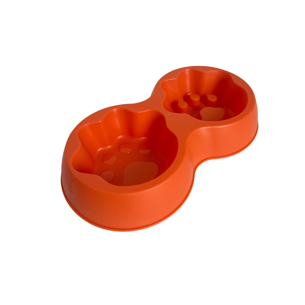 Comedero doble con forma de huella Perros y Gatos