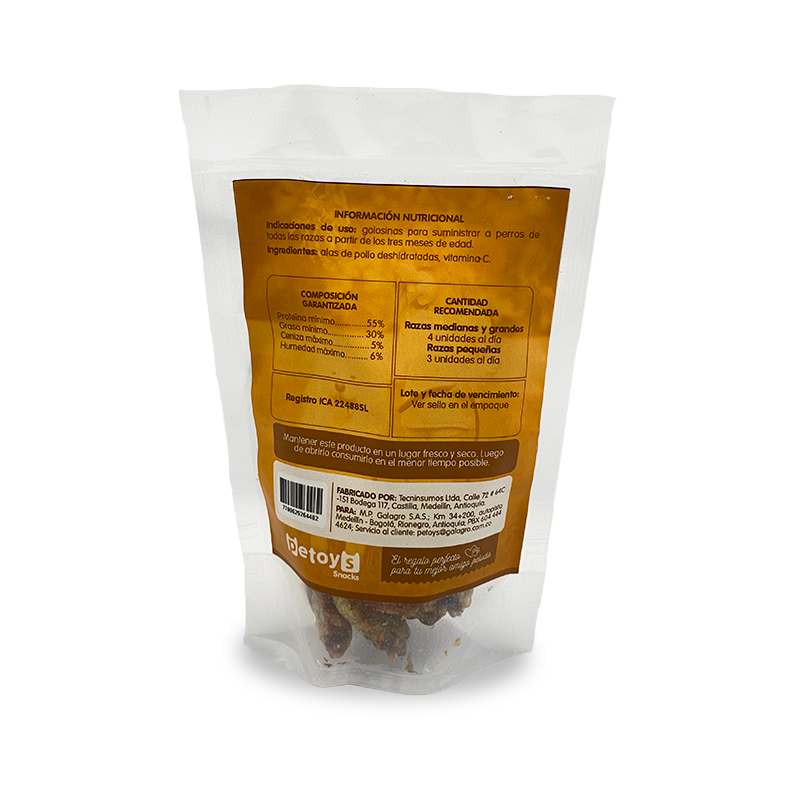 Alas de pollo para Perro