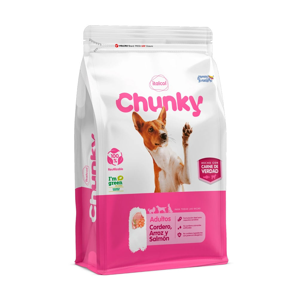 Chunky Adulto Cordero. Arroz Y Salmón