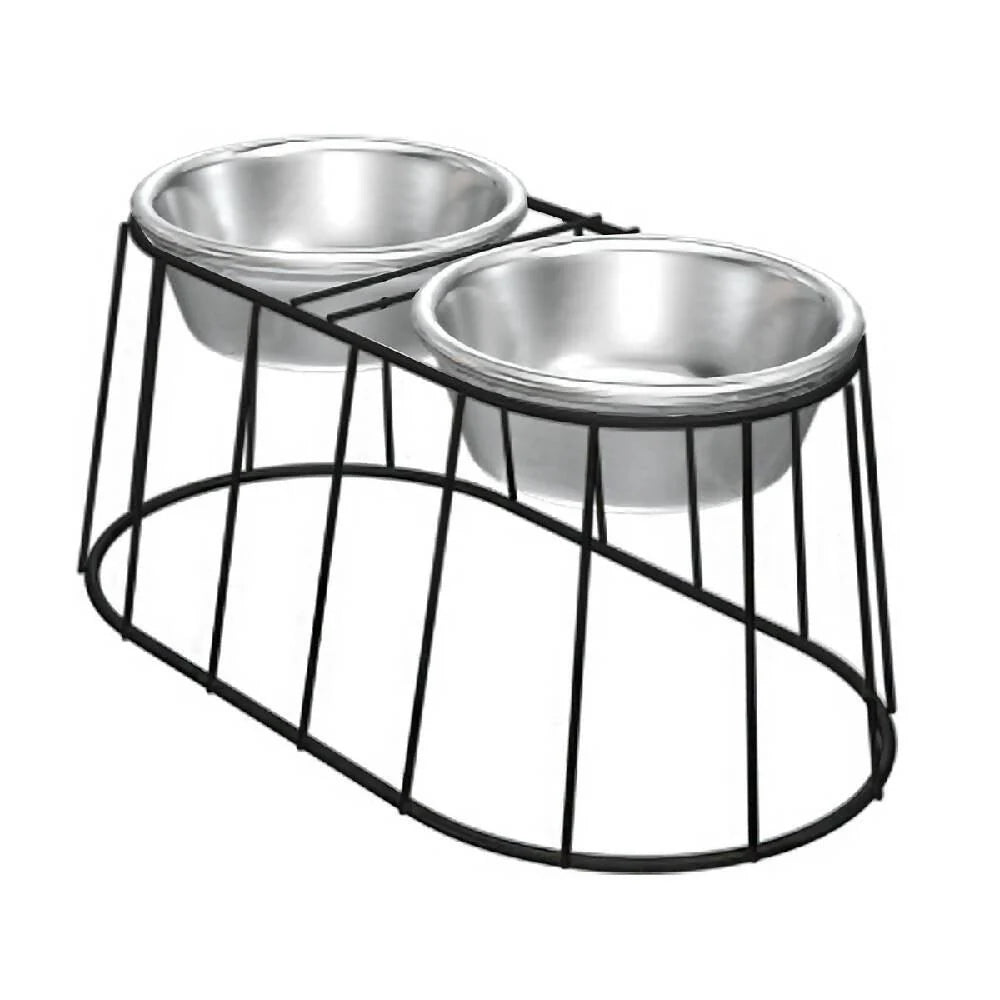 Comedero Ovalado Pequeño Negro