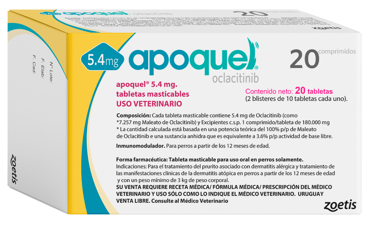 Apoquel perros 5.4 Mg 20 tabletas masticables