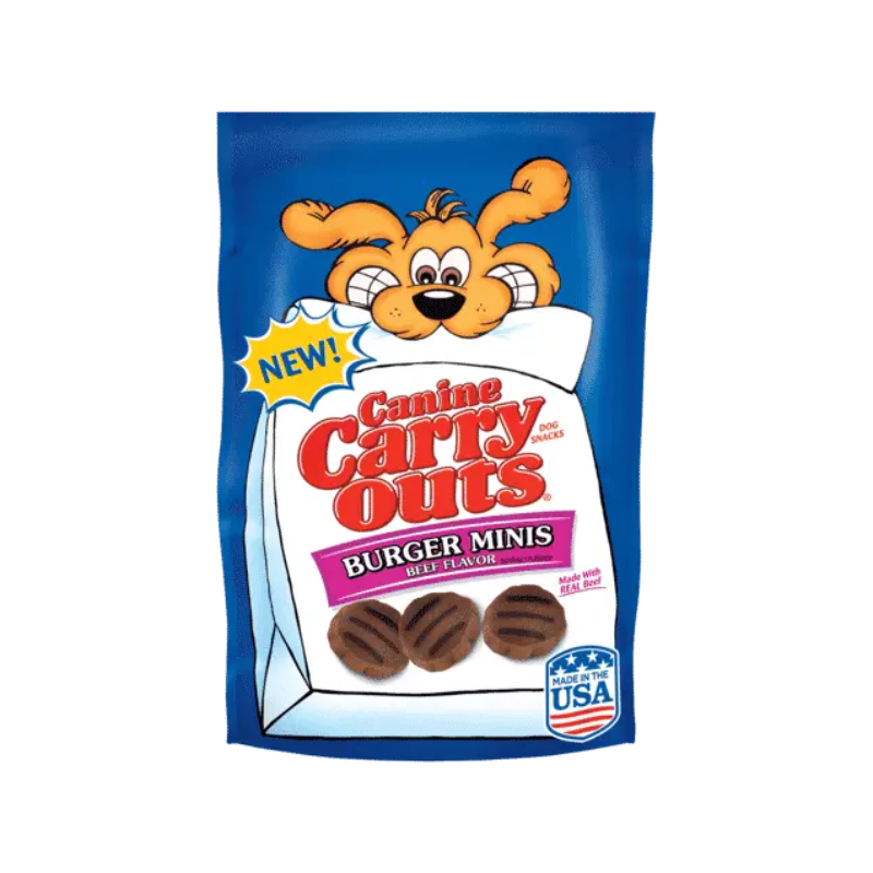 Canine Carry Outs Burger Minis Snacks Perros