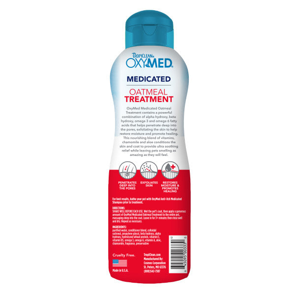 Anti Itch Acondicionador OxyMed x 20 oz - Restauración intensiva para piel y pelaje