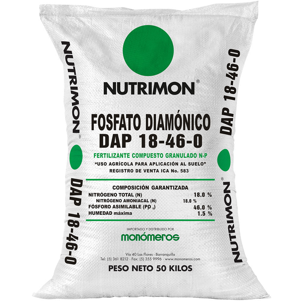 fax Experto Socialista Fosfato Diamónico DAP – 50 kg | Fertilizantes Agro | Tierragro Colombia