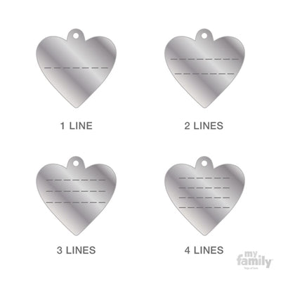 Placa de identificación para mascotas - Corazón pequeño BASIC - Accesorios Mascotas - Tierragro Colombia (5829471305878)