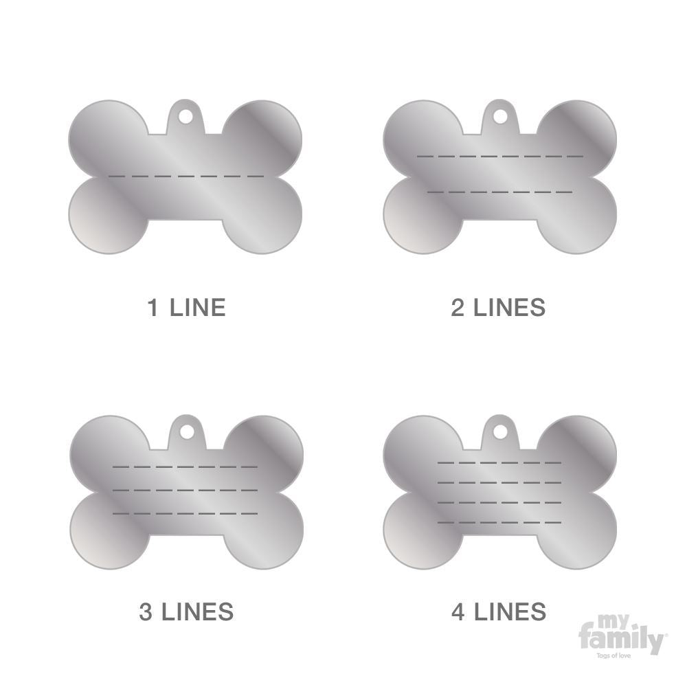 Placa de identificación para mascotas - Hueso pequeño BASIC - Accesorios Mascotas - Tierragro Colombia (5829397217430)