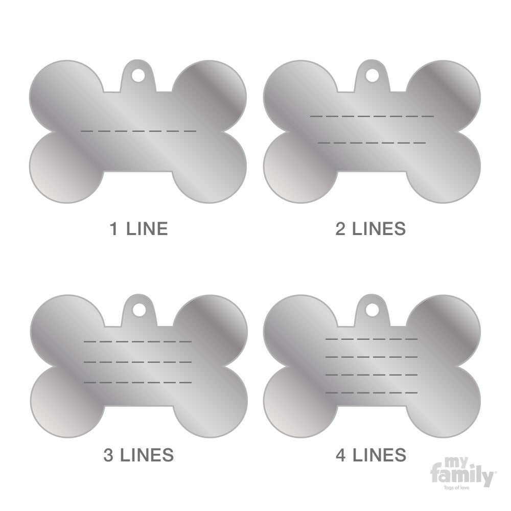 Placa de identificación para mascotas - Hueso grande BASIC - Accesorios Mascotas - Tierragro Colombia (5829435555990)