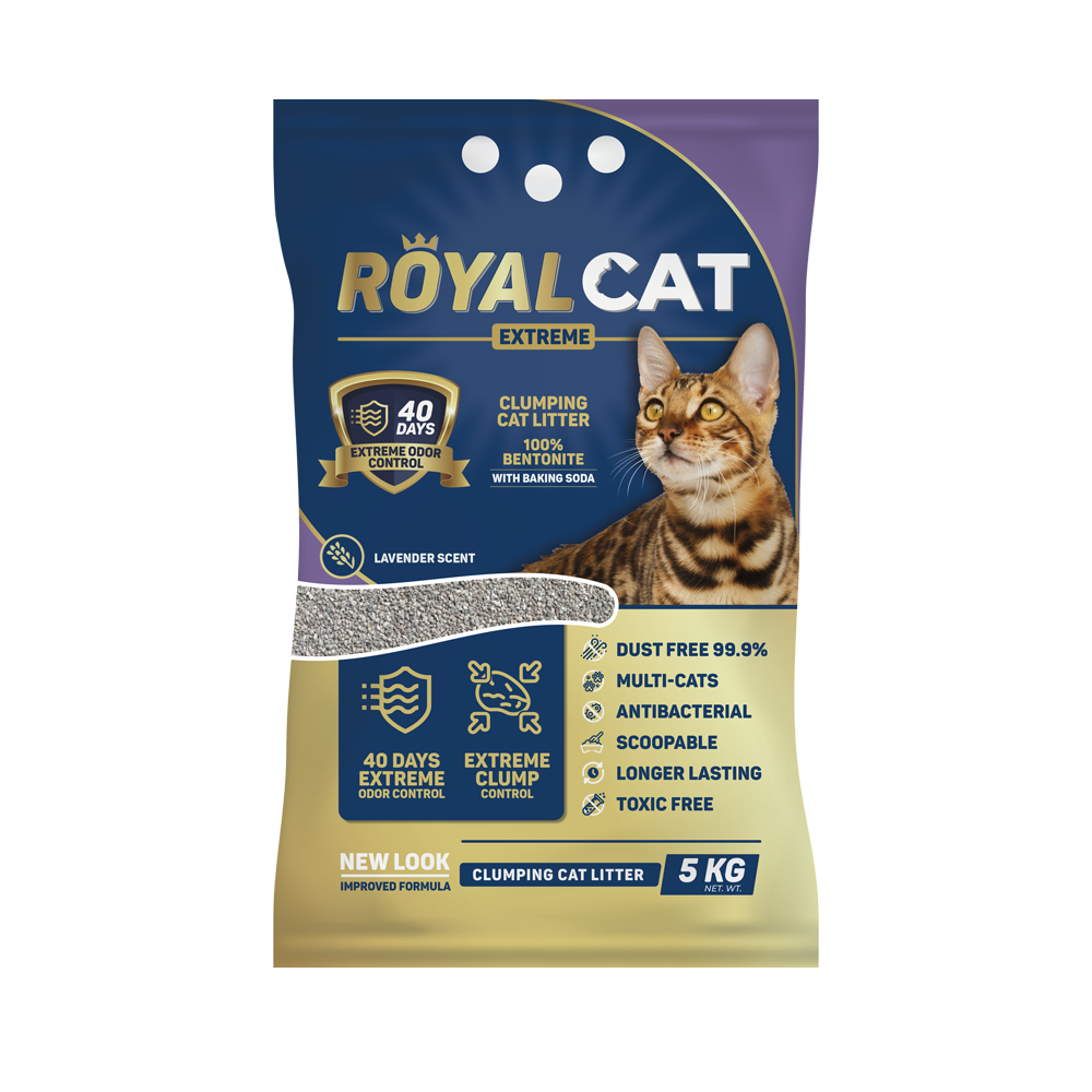 Scoopable arena para gatos x 5 kg (Olor lavanda)|Royal Cat