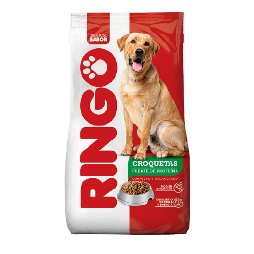 Proporciona a tu perro adulto un alimentación superior con Ringo Croquetas Adulto, un concentrado especialmente formulado para perros que realizan actividades de campo y necesitan energía extra.