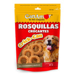 Recompensa a tu perro de todas las razas y edades con Crick Can Canamor, el suplemento alimenticio ideal para acompañar los programas de adiestramiento y obediencia canina. Estas rosquillas crocantes en forma circular están formuladas con un agradable sabor que hará que tu mascota se sienta motivada y entusiasmada durante el entrenamiento.