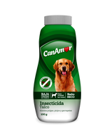 El Talco Insecticida CanAmor es ideal para eliminar pulgas, piojos y garrapatas, garantizando la higiene de tu perro entre baños. Con baja toxicidad y una aplicación segura, este talco es adecuado para todas las razas de perros. Su aroma agradable y el efecto residual del activo D fenotrina proporcionan una acción prolongada contra los parásitos.Beneficios: