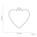 Placa de identificación para mascotas - Corazón pequeño BASIC - Accesorios Mascotas - Tierragro Colombia (5829471305878)
