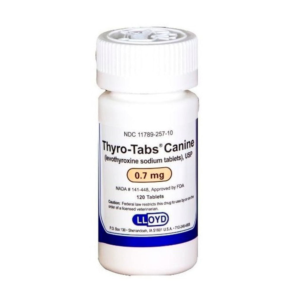 Thyro-Tabs Perros 0.7 mg 120 Tabletas