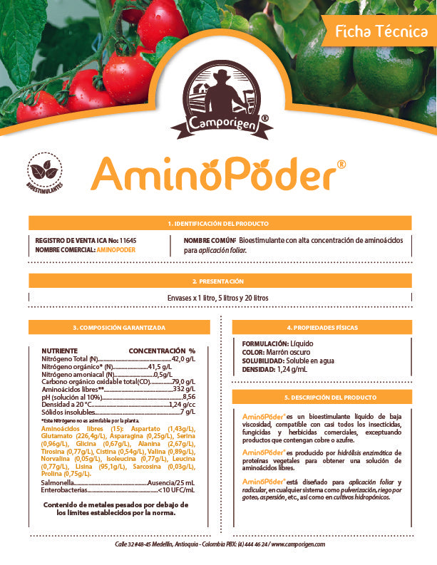 AminoPoder - Fertilizantes Agro - Tierragro Colombia (5557321990294)