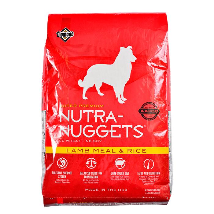 Nutra Nuggets cordero y arroz x 7.5 kg Nutrición Mascotas y Animales