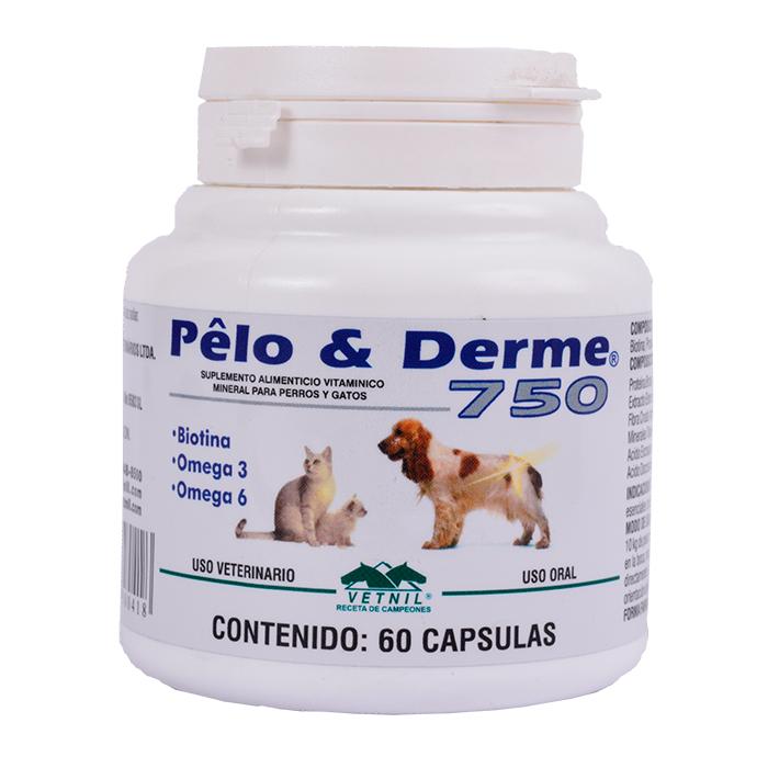 Pelo y derme 750 - 60 Tabletas|Vetnil