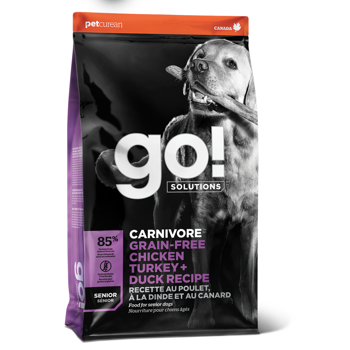 Go! Carnivore Receta De Pollo. Pavo Y Pato Para Perros Senior 1.6Kg