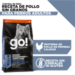 Go! Weight Management + Joint Care Receta De Pollo Para Perros 1.6Kg