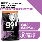 Go! Carnivore Receta De Pollo. Pavo Y Pato Para Gatos 3.7Kg