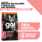 Go! Carnivore Receta De Salmón Y Bacalao Para Gatos 3.7Kg