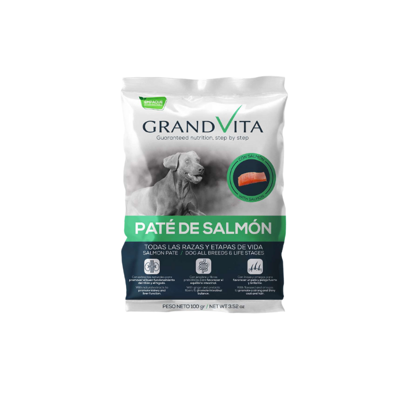 Grand Vita Pate Salmon Perro 100 Gr 