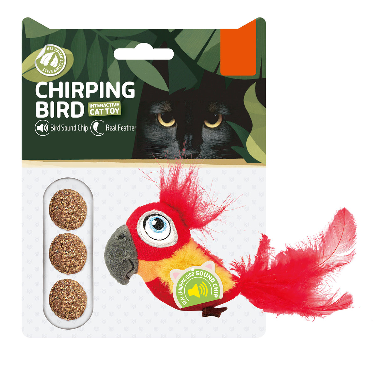 Loro con Sonido y Catnip para gatos
