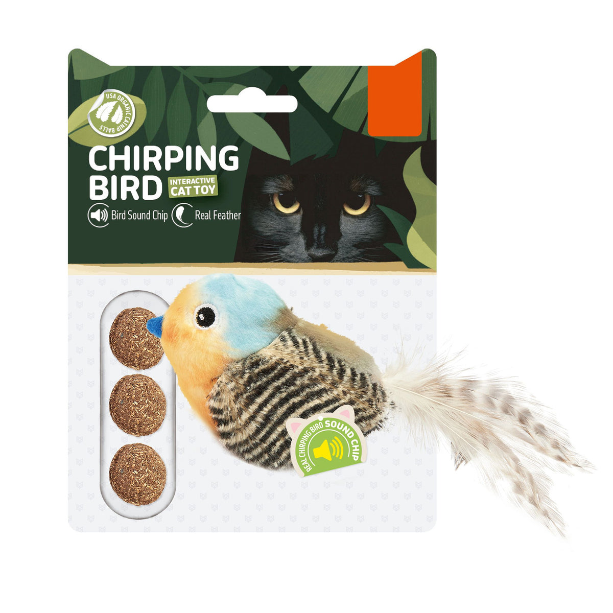 Pájaro con Sonido y Catnip para gatos