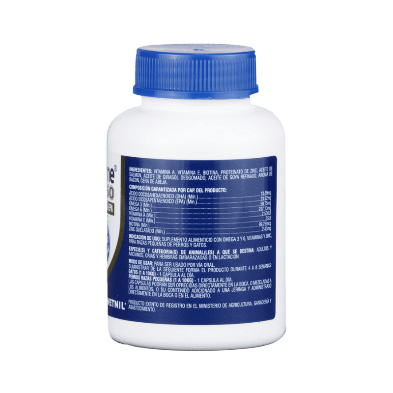Suplemento para Perros y Gato Pelo y derme 750 60 capsulas
