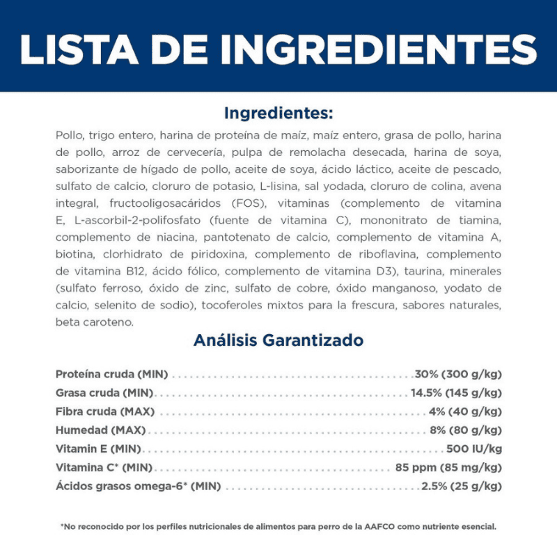 Comida para gato Hills Optimal CareAdulto 4 Lbs