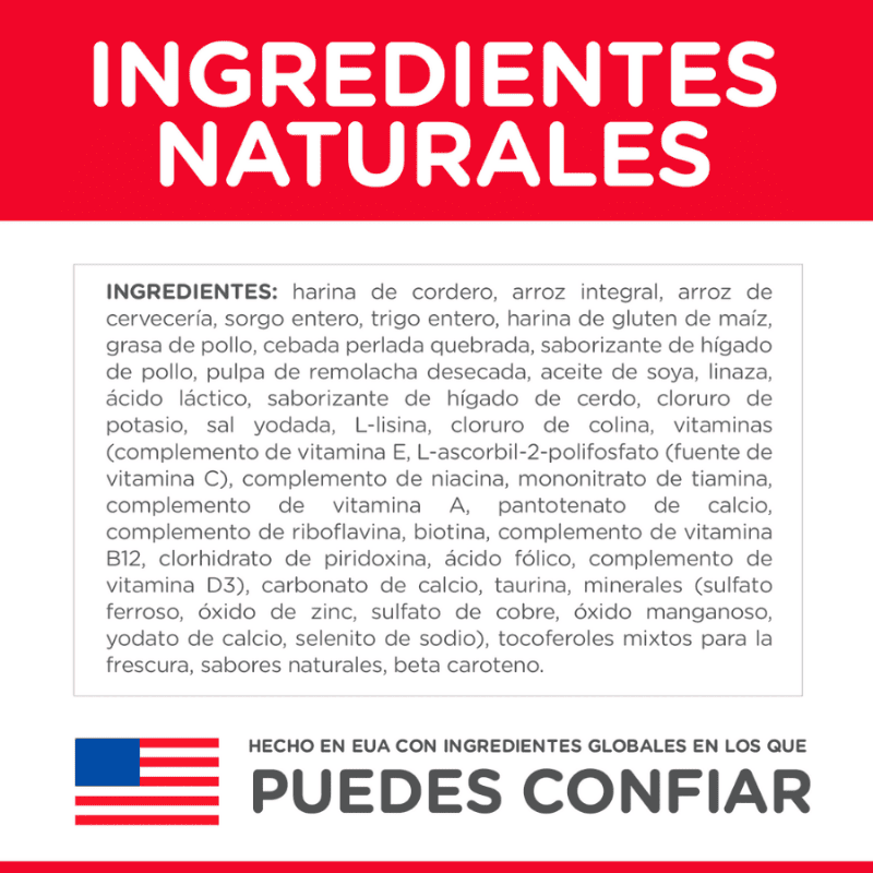 Comida para perro Hills Adulto Razas Medianas Cordero y Arroz OB 15.5Lbs