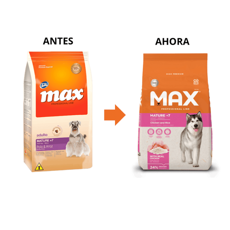 Comida para perro Max Mature Pollo y Arroz x 15 kg