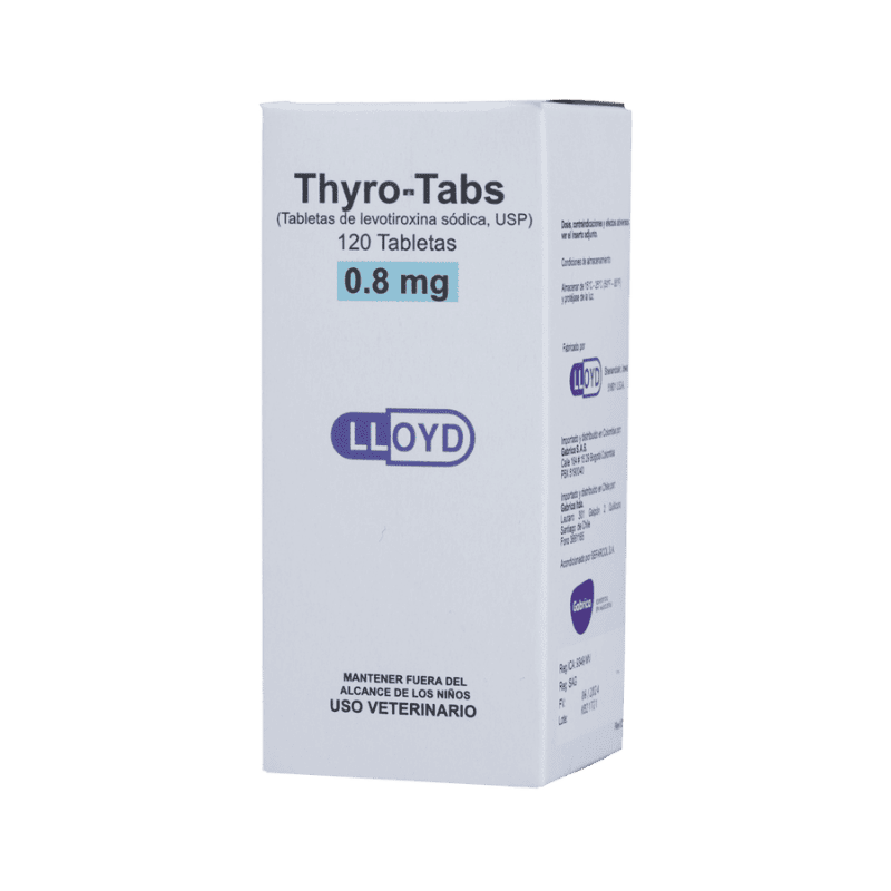 Thyro-Tabs Perros 0.8 mg 120 Tabletas