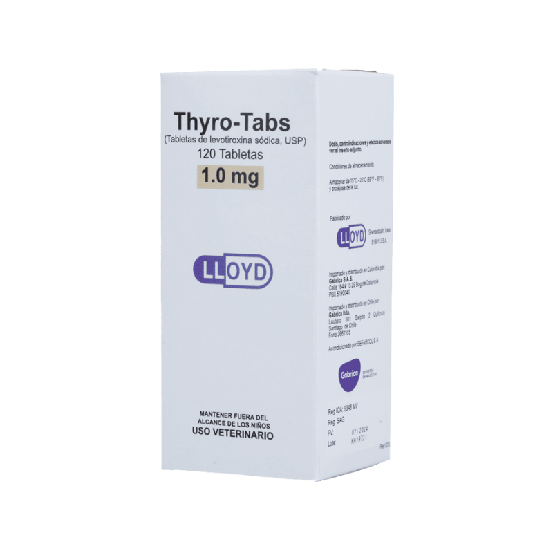 Thyro-Tabs Perros 1.0 mg 120 Tabletas