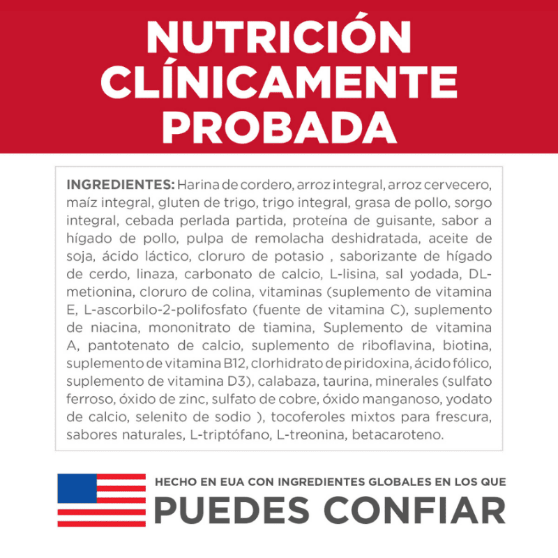 Comida para perro Hills Adulto Cordero Razas Miniatura 4.5Lb
