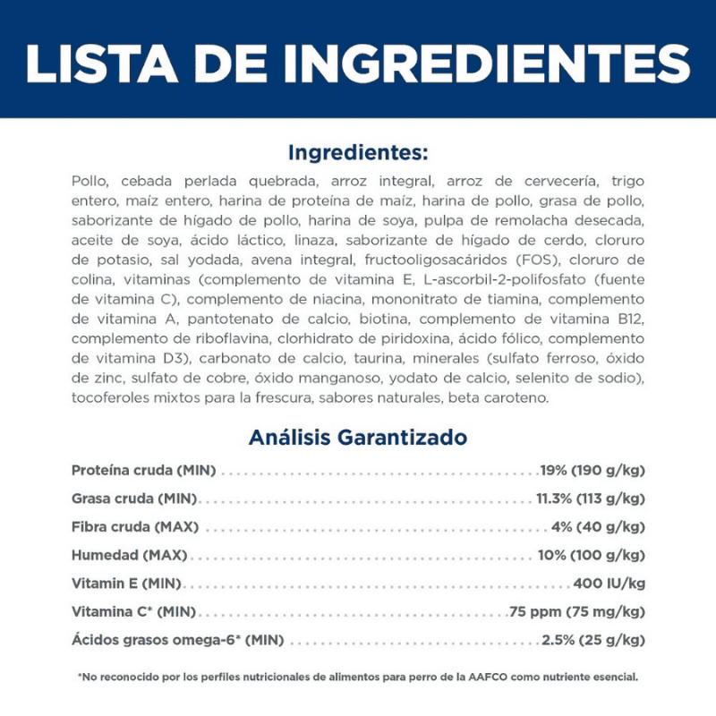 Comida para perro Hills Adulto Small Bites 15 Lb