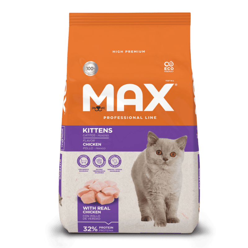Comida para gato Max Cat Professional Line Filhote Frango 1 Kg